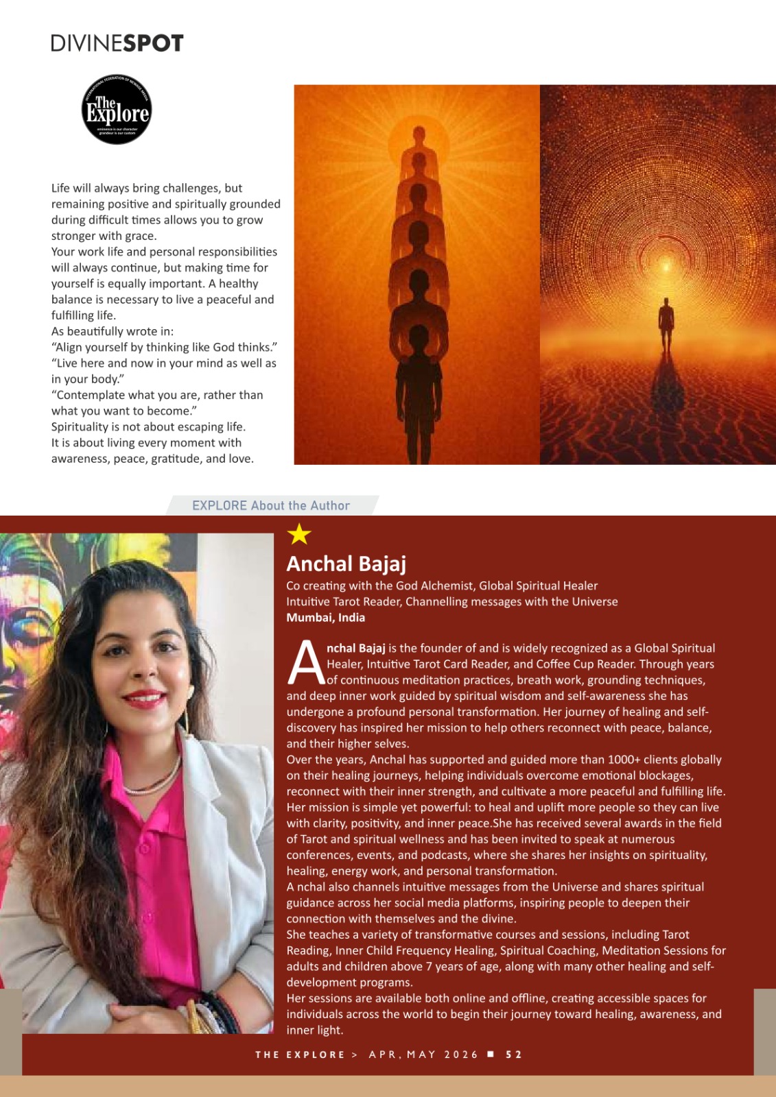 DivineSpot feature about Anchhal Bajaj