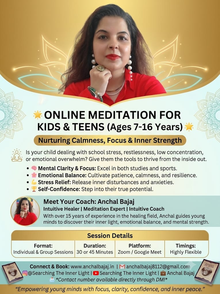 Online meditation for kids and teens with Anchhal Bajaj